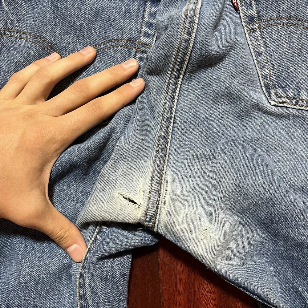 Vintage Levis 501xx Jeans 40x34 39x31 Made In the USA Button Fly Denim 90's FLAW